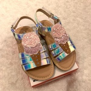 Cat & Jack Holographic Ice Cream Sandals